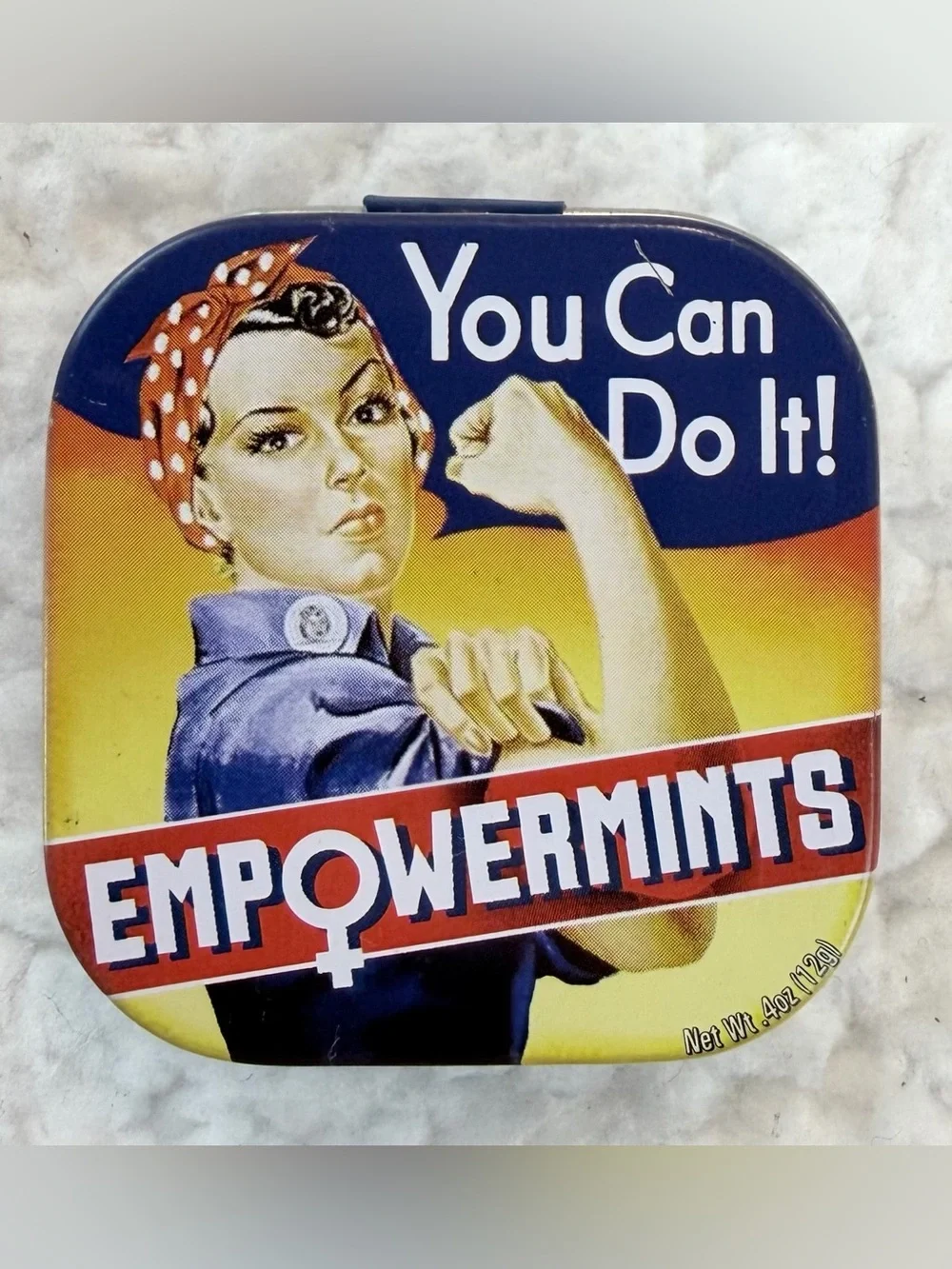 THE UNEMPLOYED PHILOSOPHERS GUILD • “Empowermints” Rosie the Riveter Mini Tin